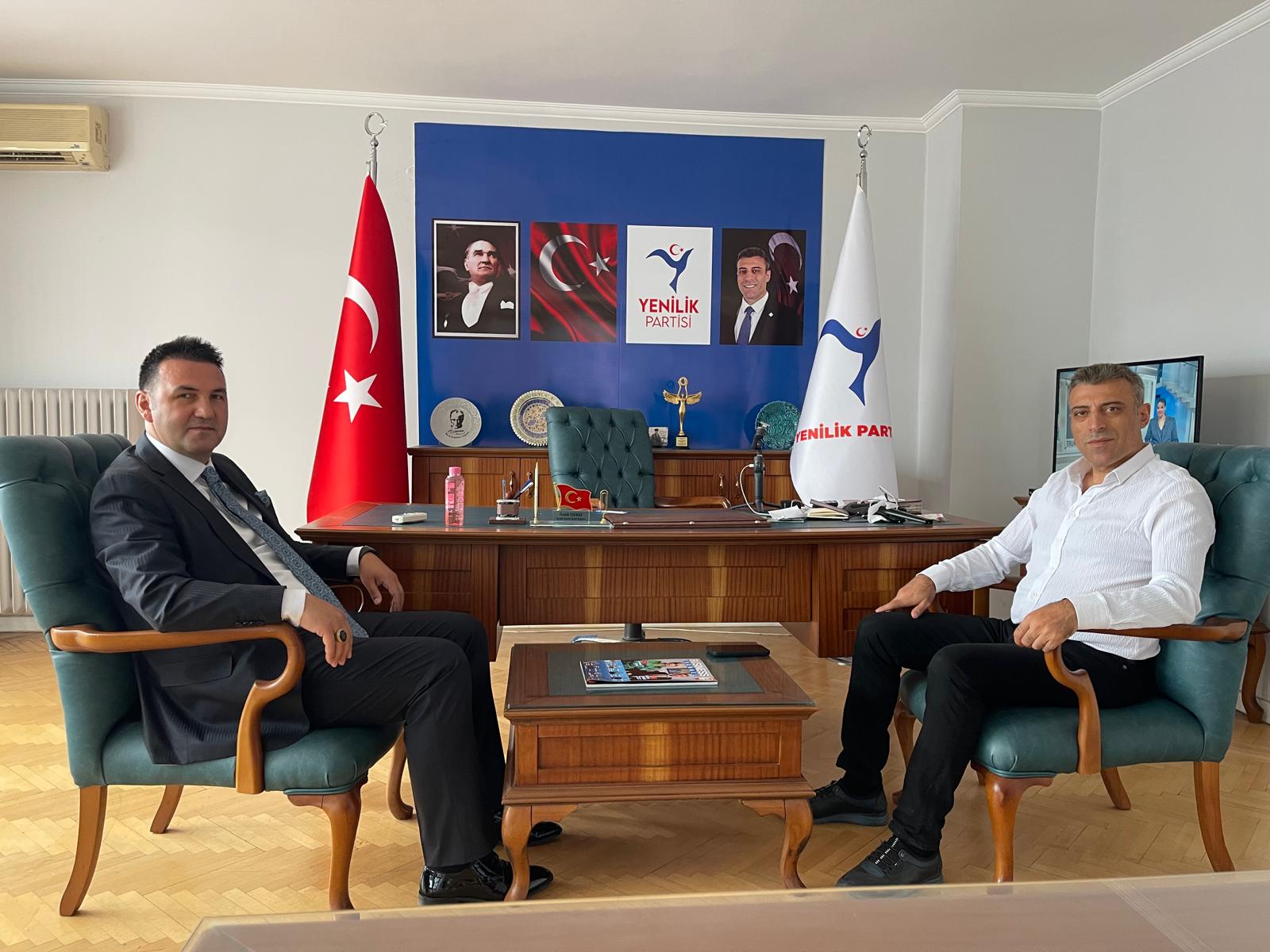 TÜMKON Başkanı Atıcı Yenilik Partisi’ni ziyaret etti: Dijital dönüşüm masada!