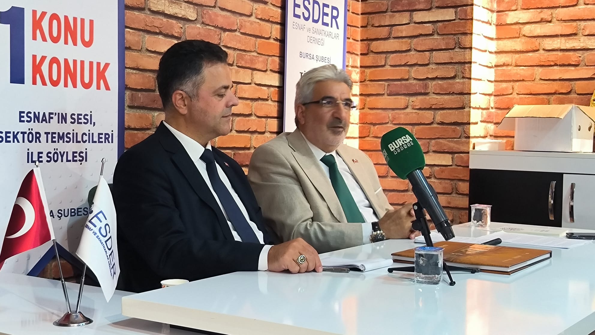 ESDER Bursa, “1 Konu 1 Konuk” Programında Matbaacılar Kırtasiyeciler Odası Başkanı’nı Ağırladı