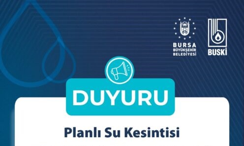 Bursada’ki planlı su kesintilerine güncelleme