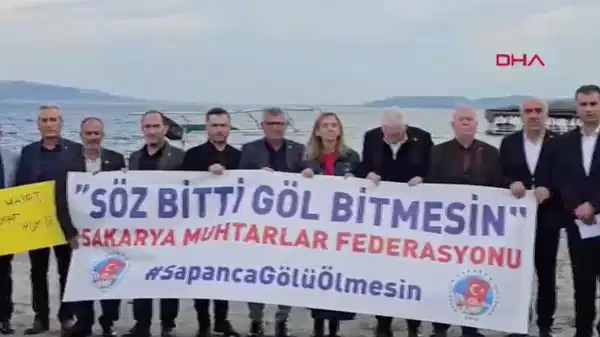 Muhtarlardan kuraklığın etkilediği Sapanca Gölü uyarısı: Sapanca Gölü ölmesin