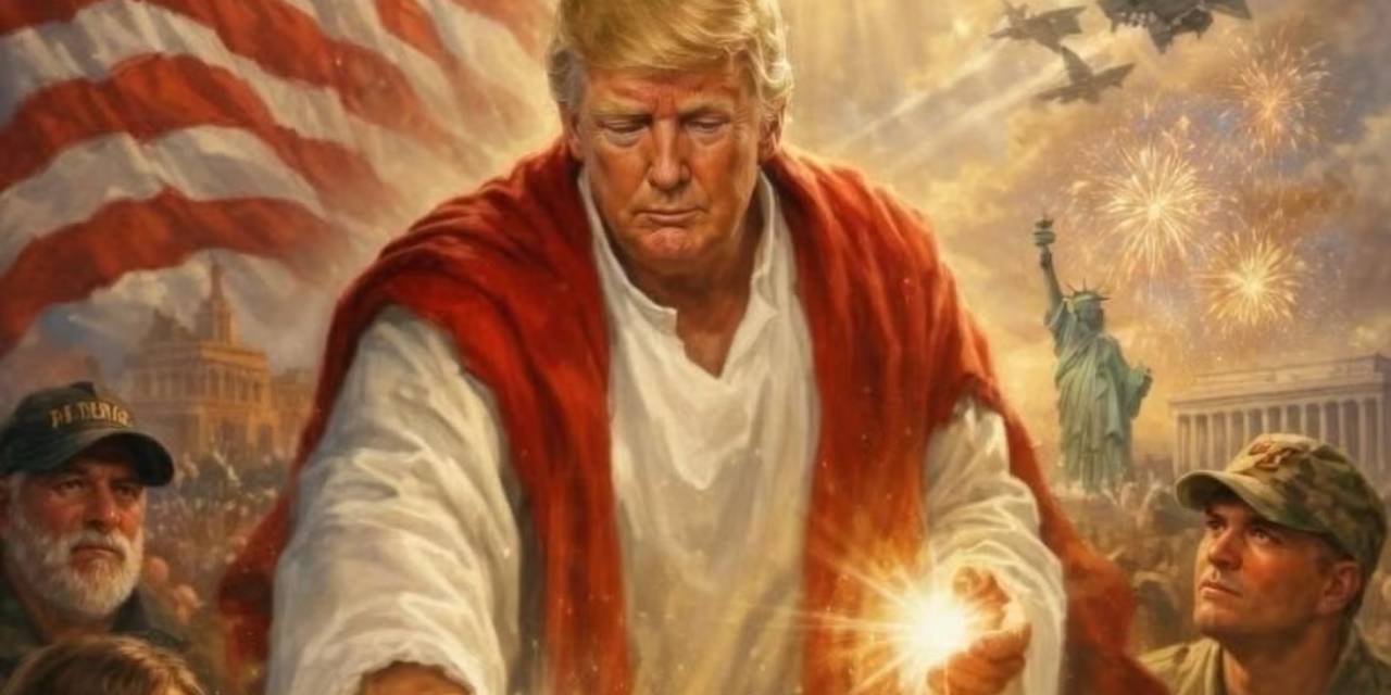 Trump’ın olaylı İsa görseline savunması şaşkınlık yarattı!