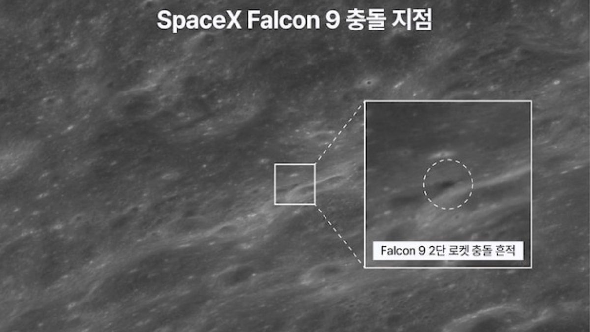 Danuri, SpaceX Roketinin Ay Kraterini Belgeledi